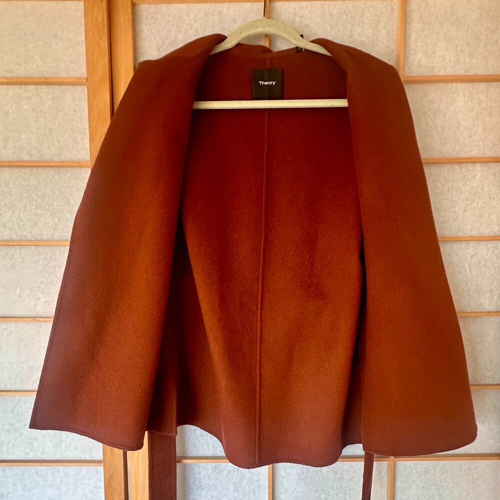 Theory Wool-Cashmere Robe Jacket - Picture 5 of 8
